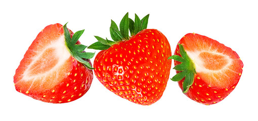 Strawberry on white