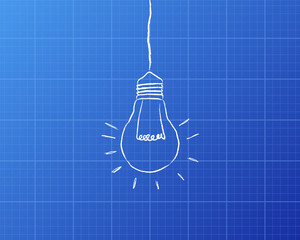 Hanging Light Bulb Blueprint