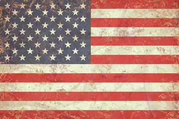 Grunge USA flag texture