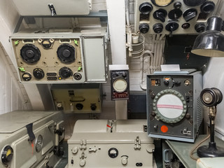 equipment in the radio room of the old ship © sergiy1975