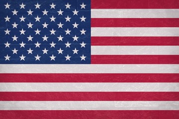 Grunge USA flag pattern  on wild shale
