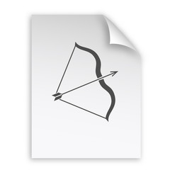 Bow vector icon