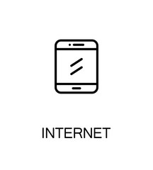 Internet flat icon