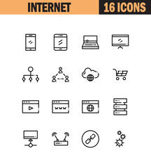 Internet icon set