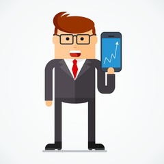 business character tecnology