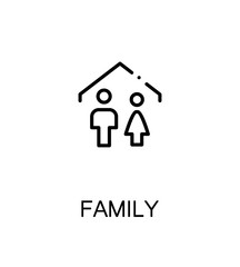 Family flat icon