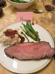All plated up and ready for dinner