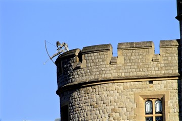 Tower of London artistic sculpture guards, london