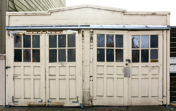 Vintage Wood Garage Doors.