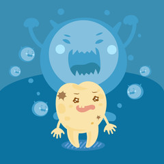  cartoon tooth decay
