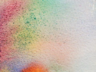 Color and texture of hand painted watercolor on paper
