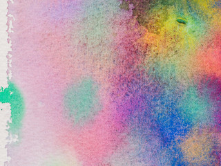 Obraz premium Color and texture of hand painted watercolor on paper