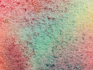 Color and texture of hand painted watercolor on paper