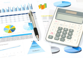 Obraz premium business report at office