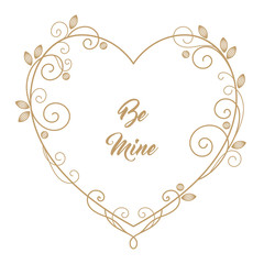 Romantic greeting card