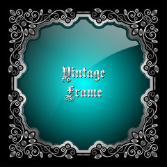 Vintage floral frame