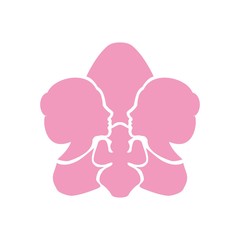 цветок и женщина