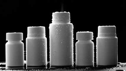 Blank Medicine Bottle / A bottle is a rigid container with a neck that is narrower than the body...