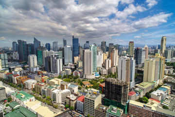 Fototapeta premium Skyview w Manili na Filipinach