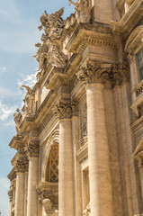 Obraz premium The Trevi Fountain in Rome is the worlds largest Baroque fountain and a famous landmark of the city