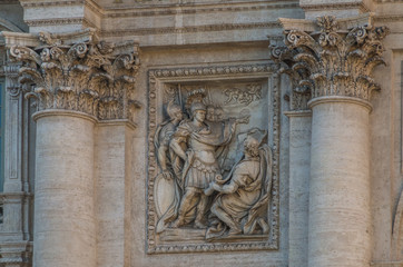 The Trevi Fountain in Rome is the worlds largest Baroque fountain and a famous landmark of the city