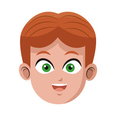 happy man cartoon icon over white background. colorful design. vector illustration