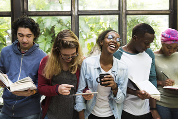 Friends People Group Teamwork Diversity