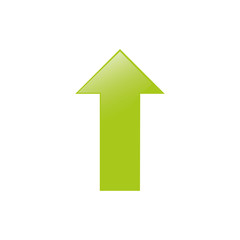 arrow up increase icon vector illustration graphic design