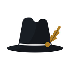 hat accessory icon over white background. colorful design. vector illustration