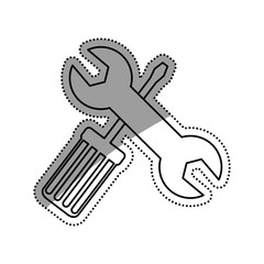 Construction tools symbol icon vector illustration graphic design