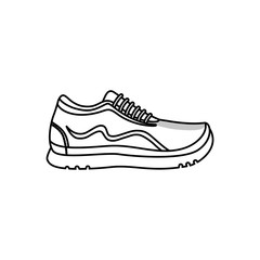Sport running sneaker icon vector illustration graphic design