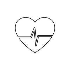 Heart healthy symbol icon vector illustration graphic design