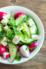 Spring vegetable salad