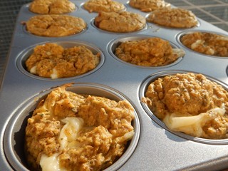 freshly baked tasty cheese muffins