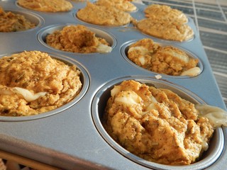 freshly baked tasty cheese muffins