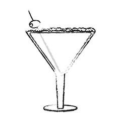 cocktail drink icon over white background. vector illustration