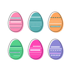 Colorful decorated  Easter