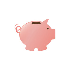 Piggy saving money icon vector illustration graphic design