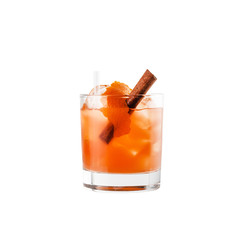 cocktail on the white background
