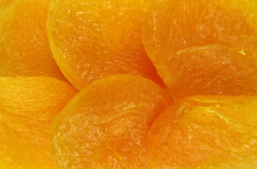 Fototapeta na wymiar Dried apricots background