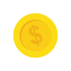 Coin of money icon vector illustration graphic design