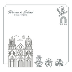 Frame with characters Ireland