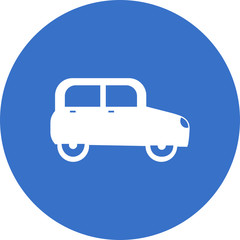 Obraz premium car-compact-side-view icon