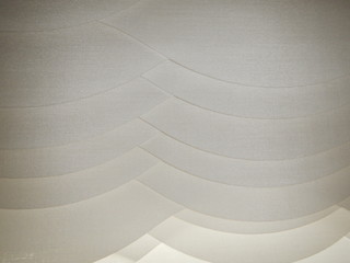 simple curved white curtain texture