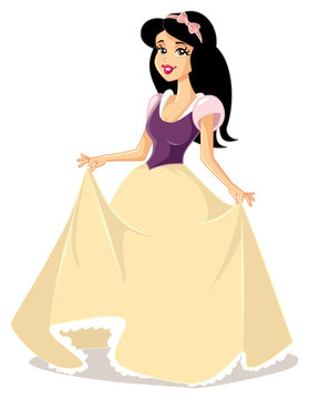 Snow White Princess Vector Character