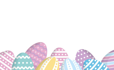 easter eggs card season vector illustration eps 10