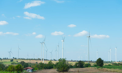 Power supply from the turbine blades to help reduce global warming.