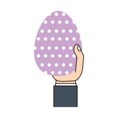 hand h painted easter egg vector illustration eps 10