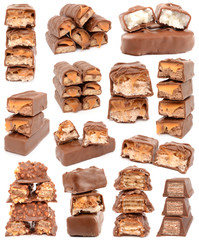 Collection of chocolate bars