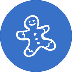 gingerbread man icon